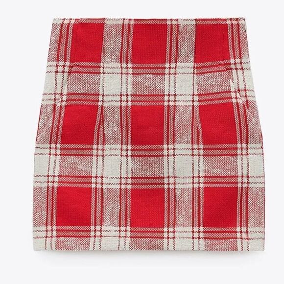 ZARA TEXTURED WEAVE MINI SKIRT - Picture 13 of 13